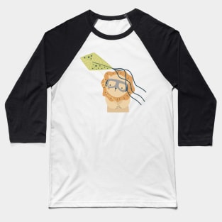 Lion with kite sticker Baseball T-Shirt